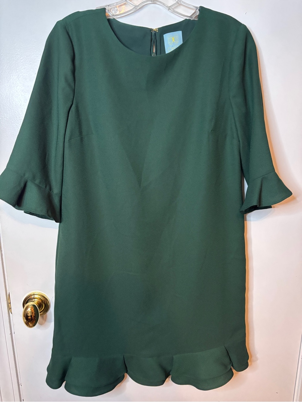 CeCe "Kate" Ruffle Hem Shift Dress